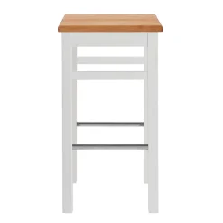 Wohnen Hocker<Bar Hocker in Weiß und Kiefer Lauge - Ribardo