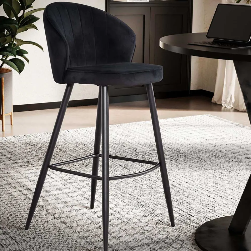 Wohnen Hocker|Stühle<Bar Polsterstuhl mit 70 cm Sitzhöhe - Tamdato (2er Set)