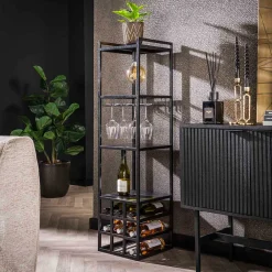 Wohnen Regale<Bar Regal mit Licht im Industrial Design - Levanton
