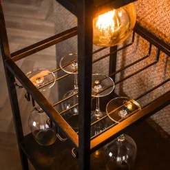 Wohnen Regale<Bar Regal mit Licht im Industrial Design - Levanton