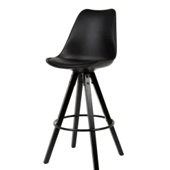 Wohnen Hocker<Bar Schalenstühle in Schwarz - Ilussiana (2er Set)