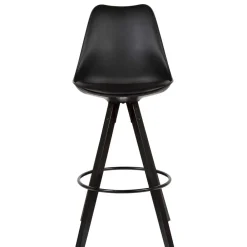 Wohnen Hocker<Bar Schalenstühle in Schwarz - Ilussiana (2er Set)