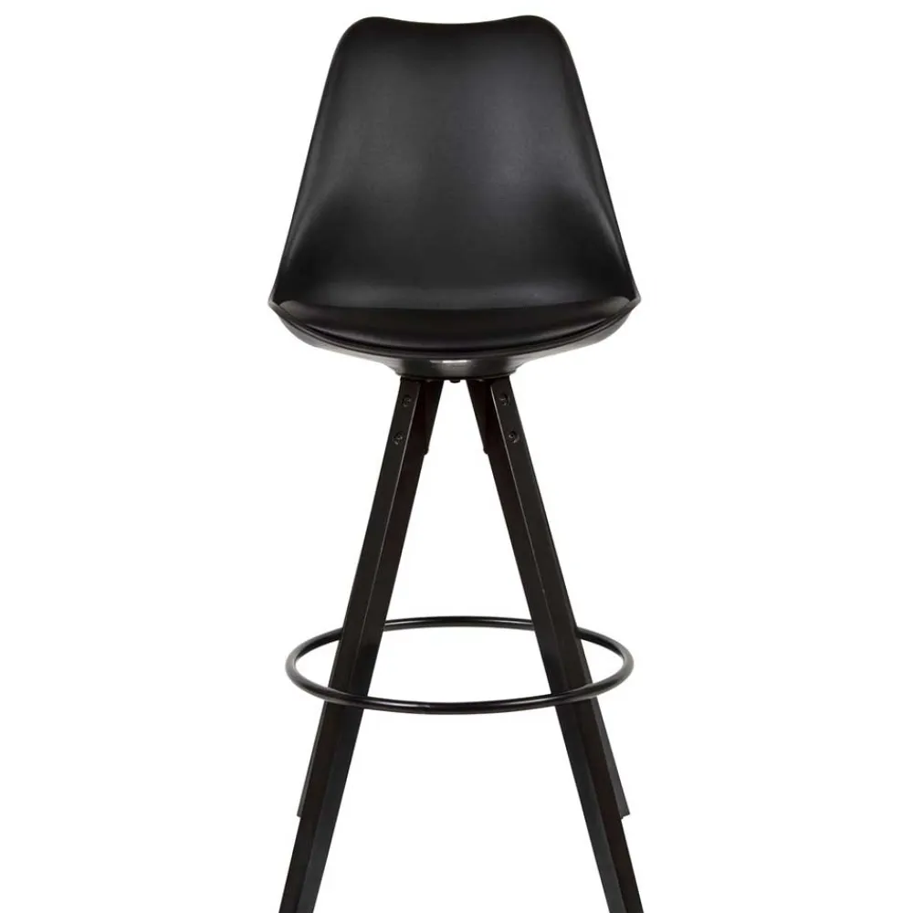 Wohnen Hocker<Bar Schalenstühle in Schwarz - Ilussiana (2er Set)