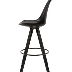 Wohnen Hocker<Bar Schalenstühle in Schwarz - Ilussiana (2er Set)