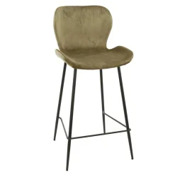 Wohnen Hocker<Bar Stühle in Beige & Schwarz - Ivalin (4er Set)