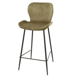 Wohnen Hocker<Bar Stühle in Beige & Schwarz - Ivalin (4er Set)