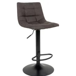 Wohnen Hocker<Bar Thekenstühle in Dunkelgrau - Rico (2er Set)