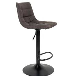Wohnen Hocker<Bar Thekenstühle in Dunkelgrau - Rico (2er Set)