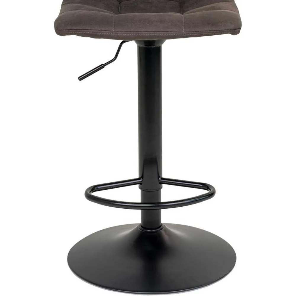Wohnen Hocker<Bar Thekenstühle in Dunkelgrau - Rico (2er Set)