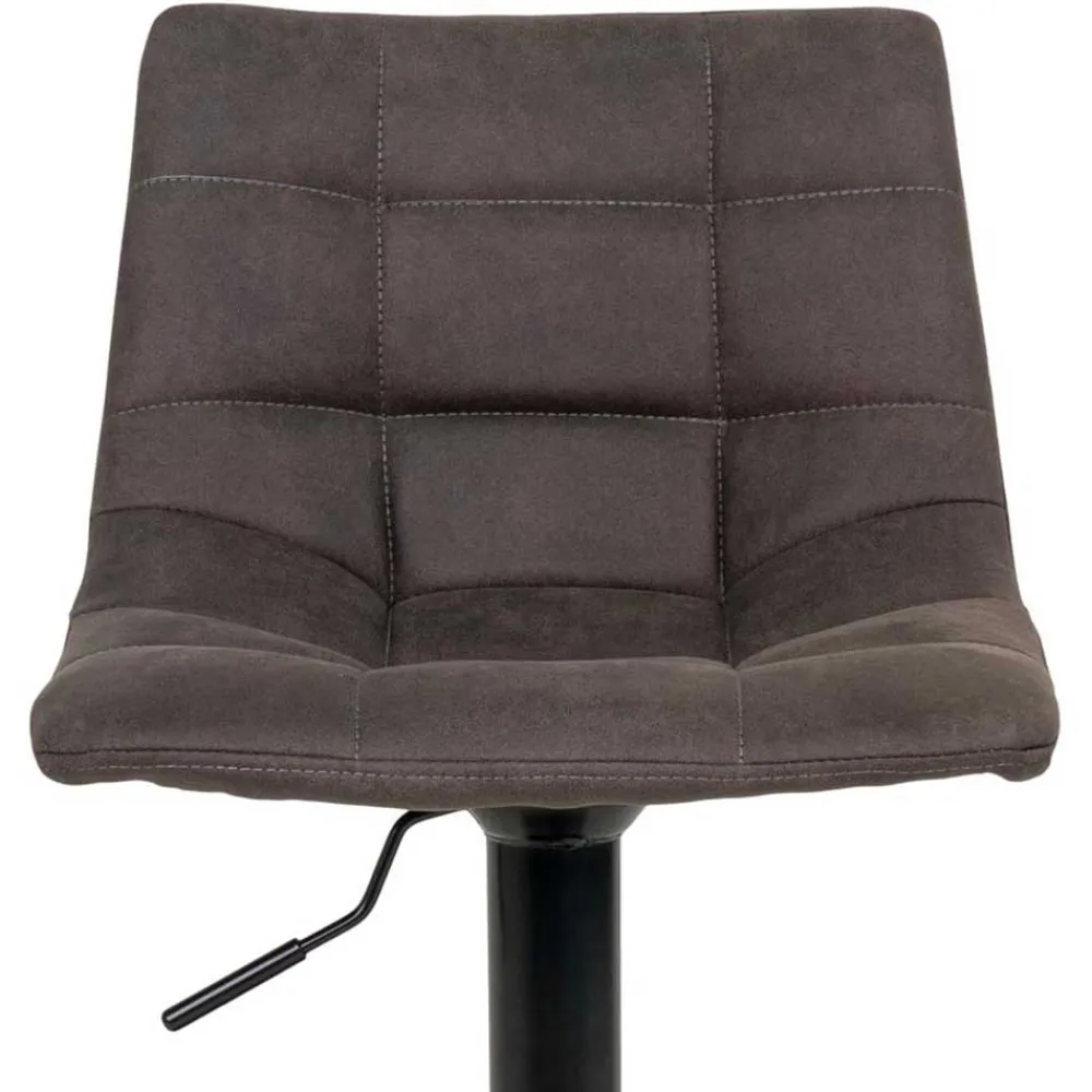 Wohnen Hocker<Bar Thekenstühle in Dunkelgrau - Rico (2er Set)