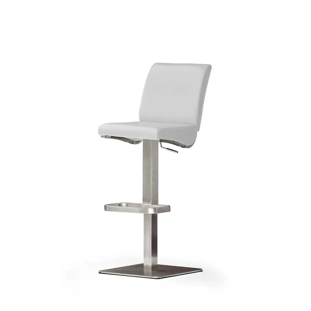 Wohnen Hocker<Barhocker Charles in Weiß