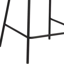 Wohnen Hocker<Barhocker mit Armlehnen aus Cord Rost Braun - Benede (2er Set)