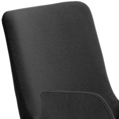 Wohnen Hocker<Barhocker mit Lehne & Armlehnen in Anthrazit - Kanella