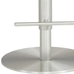 Wohnen Hocker<Barhocker mit Lehne & Armlehnen in Anthrazit - Kanella