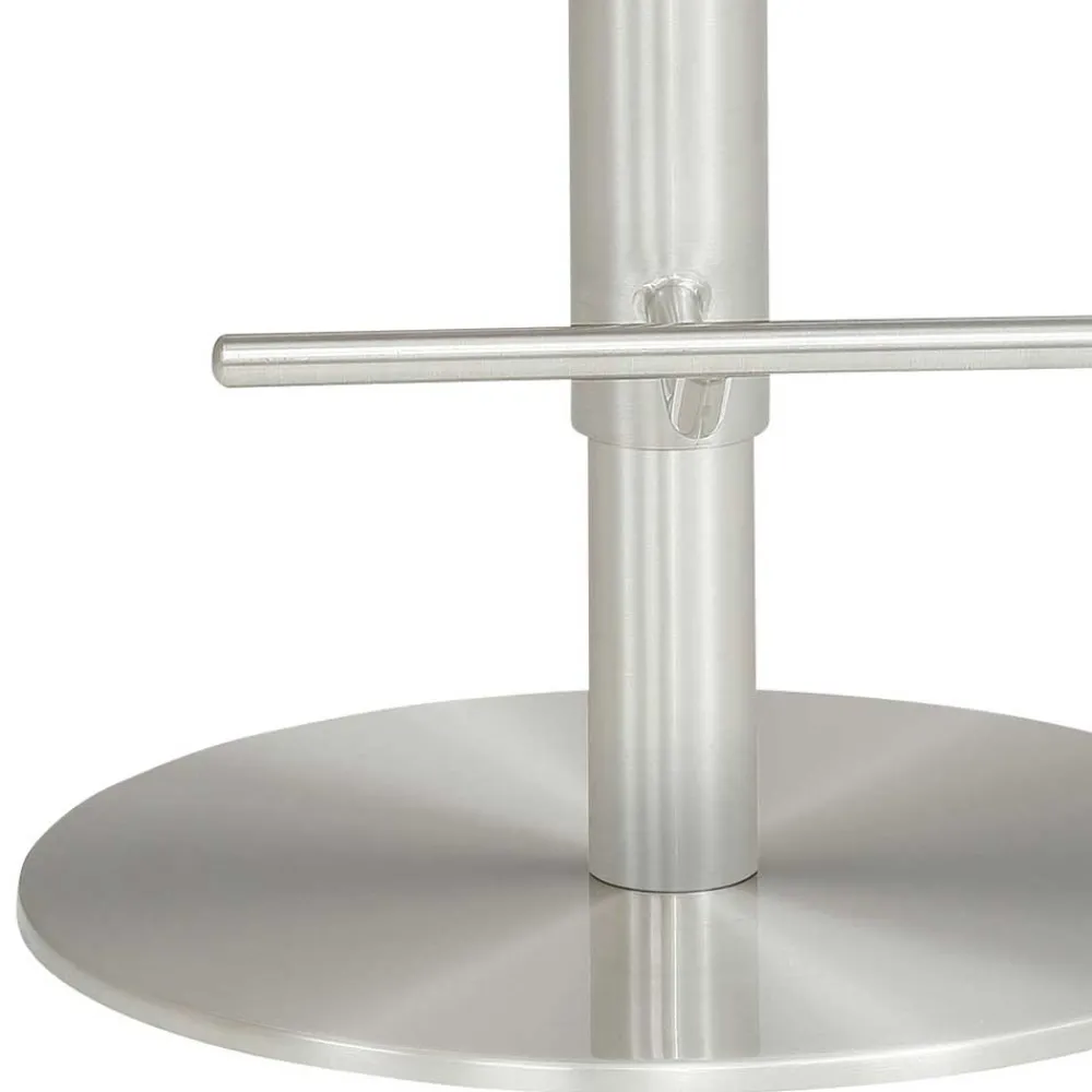 Wohnen Hocker<Barhocker mit Lehne & Armlehnen in Anthrazit - Kanella