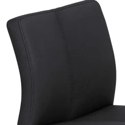 Wohnen Hocker<Barhocker mit Lehne in Anthrazit Microfaser - Tyvoria