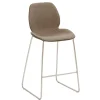 Wohnen Hocker<Barhocker mit Lehne in Schlamm & Beige - Maylana