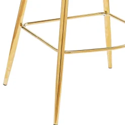 Wohnen Hocker<Barhocker mit Muschel-Lehne in Beige - Grovossa (2er Set)