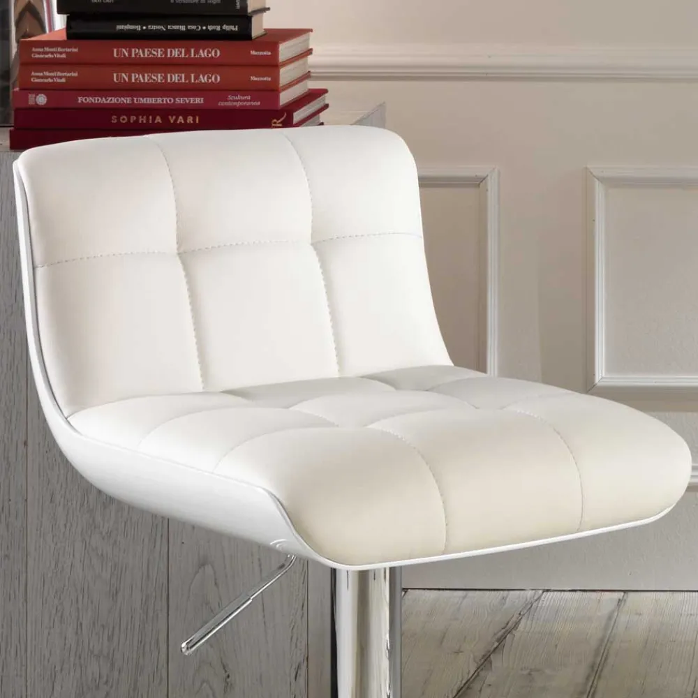 Wohnen Hocker<Barhocker Woma in Weiß (2er Set)