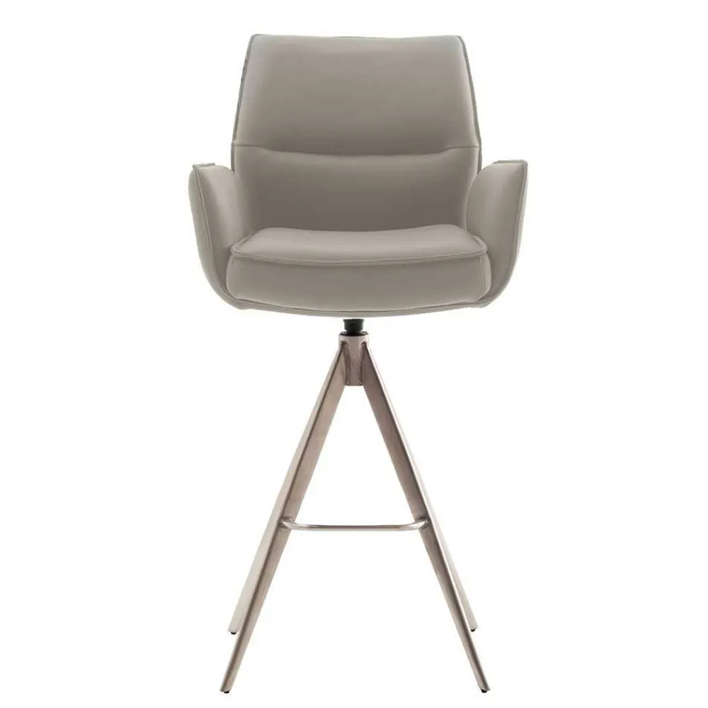Wohnen Hocker<Bar-Lederstühle mit Armlehnen - Damien (2er Set)
