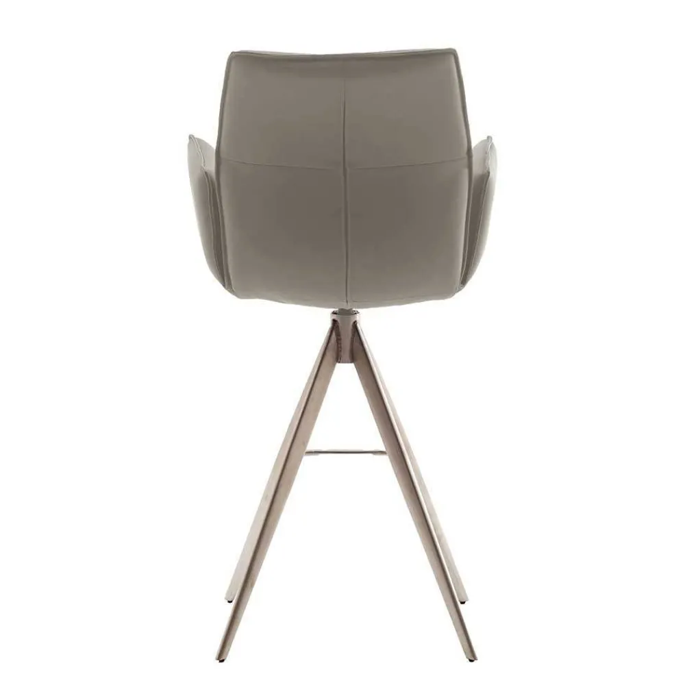 Wohnen Hocker<Bar-Lederstühle mit Armlehnen - Damien (2er Set)