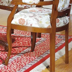 Wohnen Stühle<Barock Esszimmersessel Magari mit Holz Nussbaumfarben