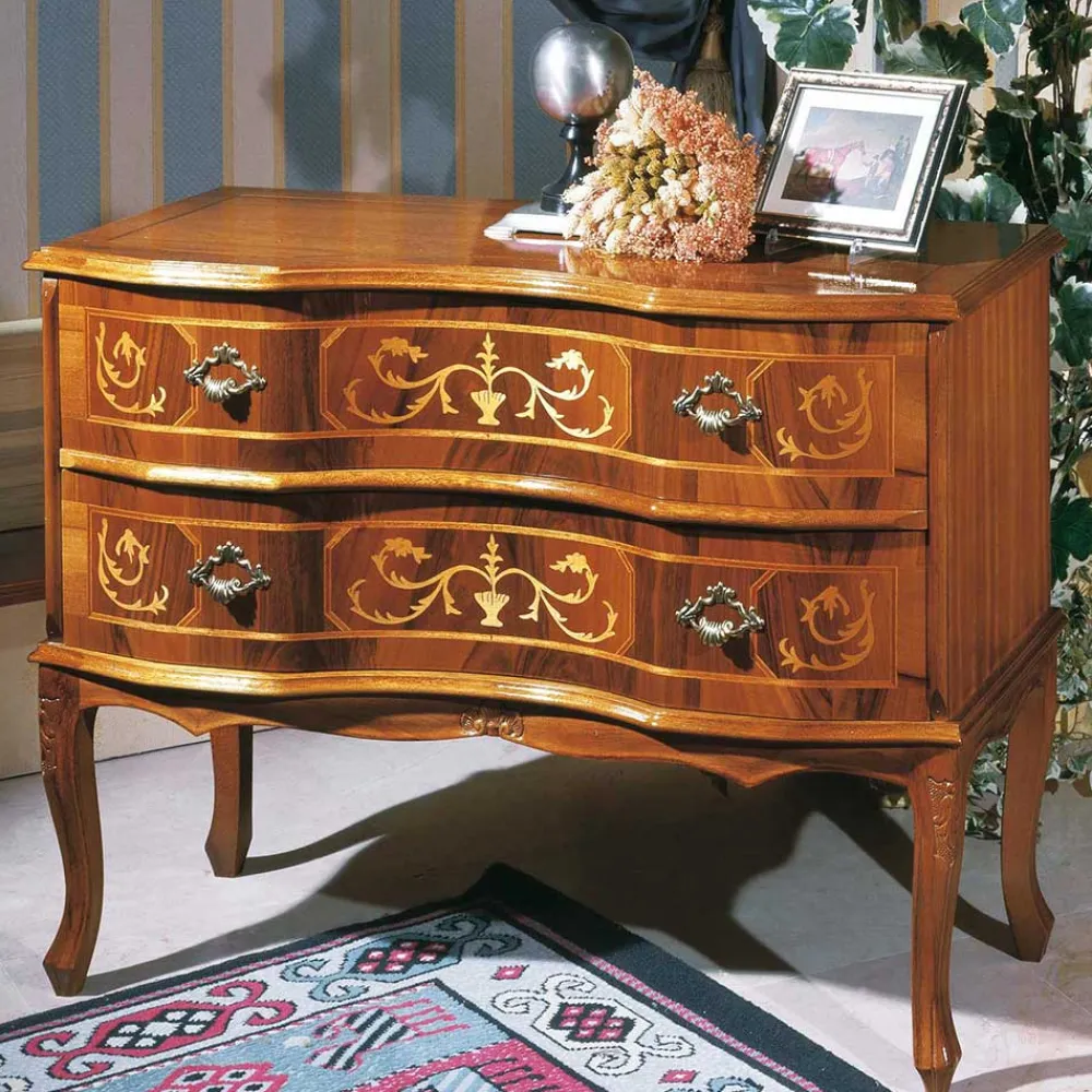 Wohnen Tv & Hifi-Möbel|Lowboards<Barock gestaltete Kommode Agosto mit 2 Schubladen