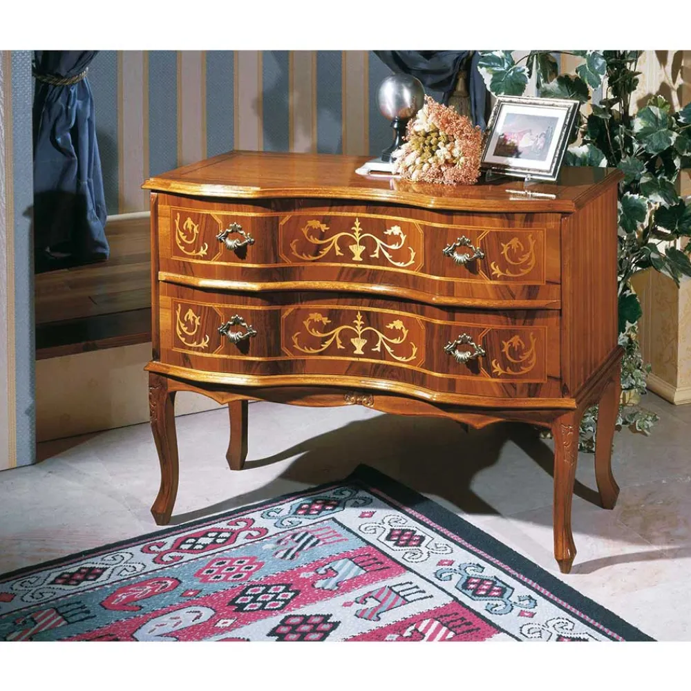 Wohnen Tv & Hifi-Möbel|Lowboards<Barock gestaltete Kommode Agosto mit 2 Schubladen