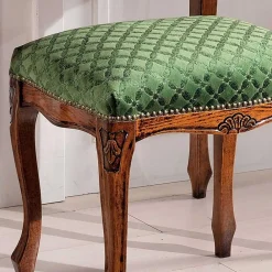 Wohnen Hocker<Barock Hocker gepolstert Agosto in Grün