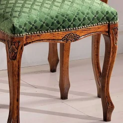 Wohnen Hocker<Barock Hocker gepolstert Agosto in Grün