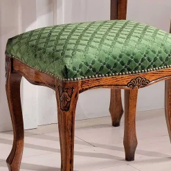 Wohnen Hocker<Barock Hocker gepolstert Agosto in Grün