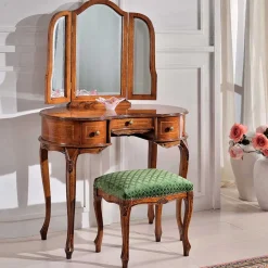 Wohnen Hocker<Barock Hocker gepolstert Agosto in Grün