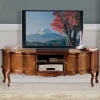 Wohnen Tv & Hifi-Möbel|Lowboards<Barock Lowboard für Fernseher Dentro in Nussbaumfarben