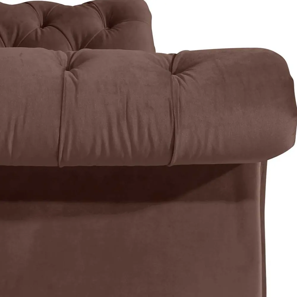Wohnen Sofas<Barock Style Sofa in Braun Samtvelours - Exados