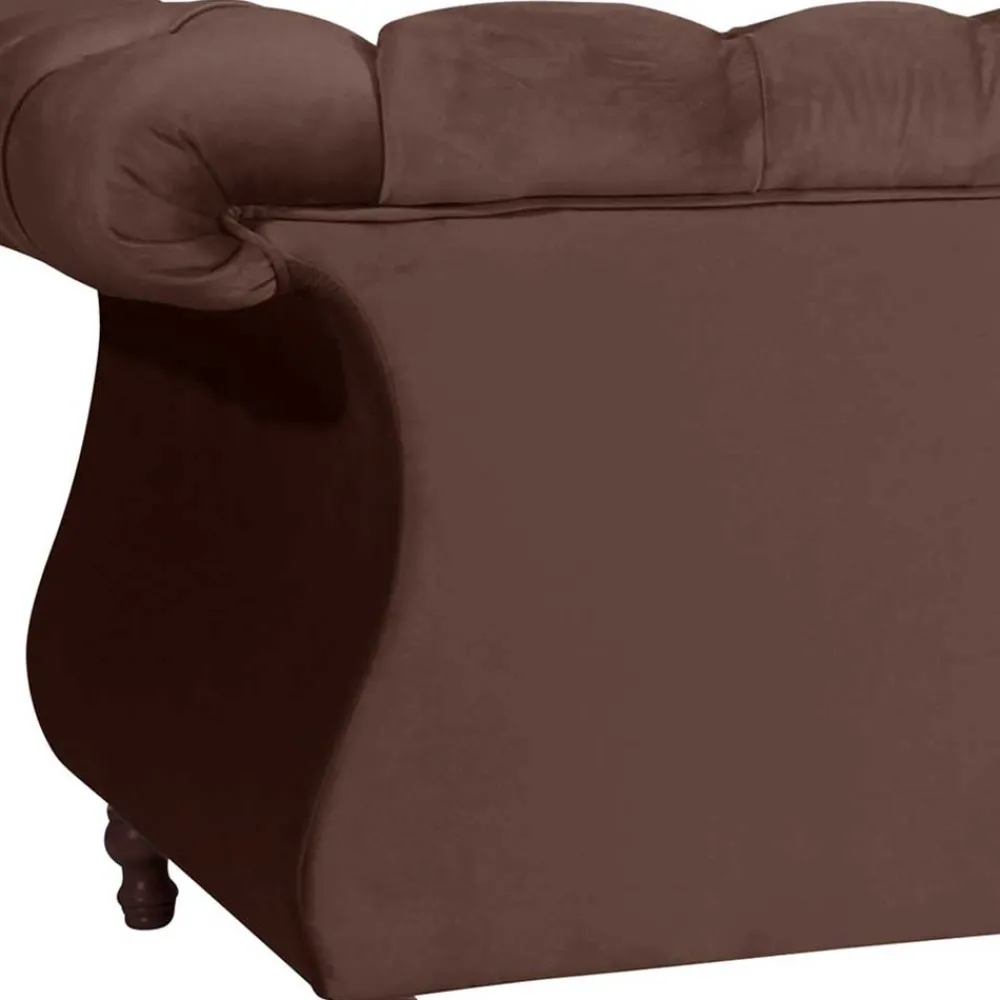 Wohnen Sofas<Barock Style Sofa in Braun Samtvelours - Exados