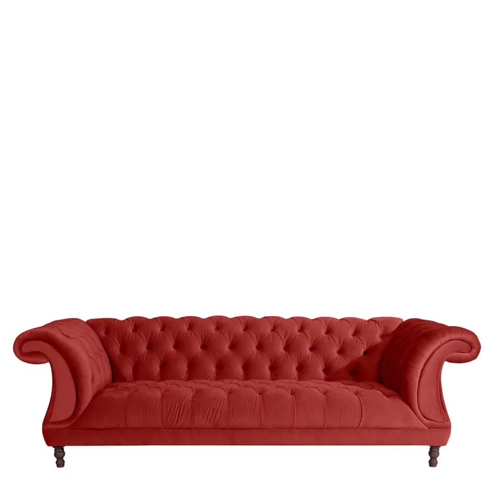 Wohnen Sofas<Barock Wohnzimmersofa in Ziegelrot - Henissa