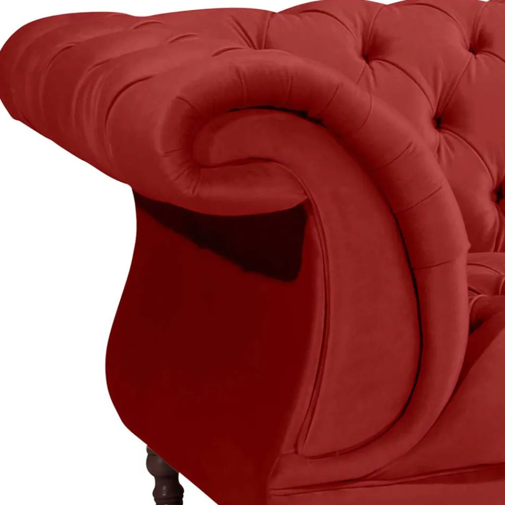 Wohnen Sofas<Barock Wohnzimmersofa in Ziegelrot - Henissa
