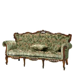 Wohnen Sofas<Barock-Stil Sofa in Grün mit Blumen - Graz