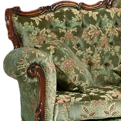 Wohnen Sofas<Barock-Stil Sofa in Grün mit Blumen - Graz