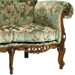Wohnen Sofas<Barock-Stil Sofa in Grün mit Blumen - Graz