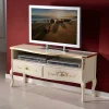 Wohnen Tv & Hifi-Möbel|Lowboards<Barockstil TV Element in Cremeweiß & Gold - Iviada