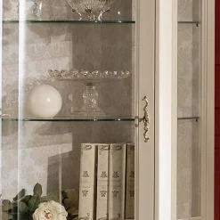 Wohnen Vitrinen<Barockstil Vitrine in Weiß & Gold - Datalera