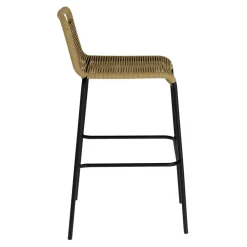 Wohnen Hocker<Barstühle aus Kordel in Hellbraun - Jakarto (4er Set)