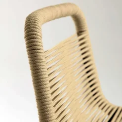 Wohnen Hocker<Barstühle aus Kordel in Hellbraun - Jakarto (4er Set)