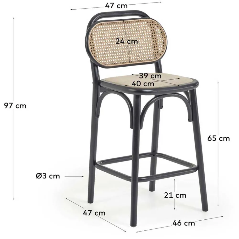 Wohnen Hocker<Barstühle im Kaffeehaus Stuhl Design - Straits (2er Set)