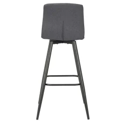 Wohnen Hocker<Barstühle in Anthrazit Stoffbezug - Una (2er Set)