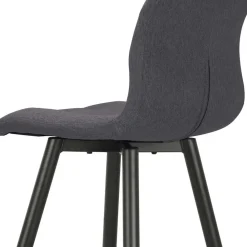 Wohnen Hocker<Barstühle in Anthrazit Stoffbezug - Una (2er Set)