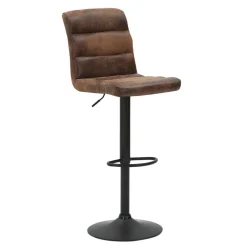 Wohnen Hocker<Barstühle in Braun Microfaser - Mivoje (2er Set)