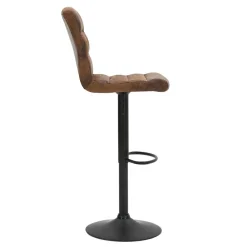 Wohnen Hocker<Barstühle in Braun Microfaser - Mivoje (2er Set)