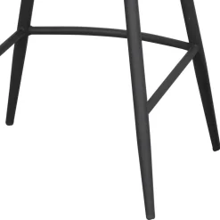 Wohnen Hocker<Barstühle in Dunkelgrau Microfaser - Ireen (2er Set)